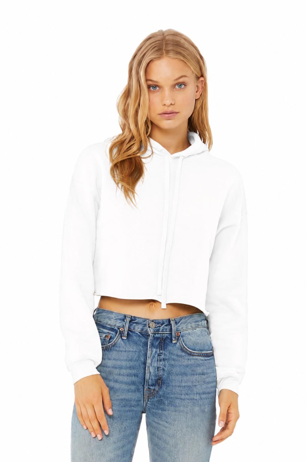 BELLA+CANVAS Women’s Sponge Fleece Cropped Fleece Hoodie (BC7502)
