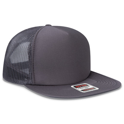 OTTO CAP® OTTO SNAP 5 Panel High Crown Mesh Back Trucker Snapback Hat