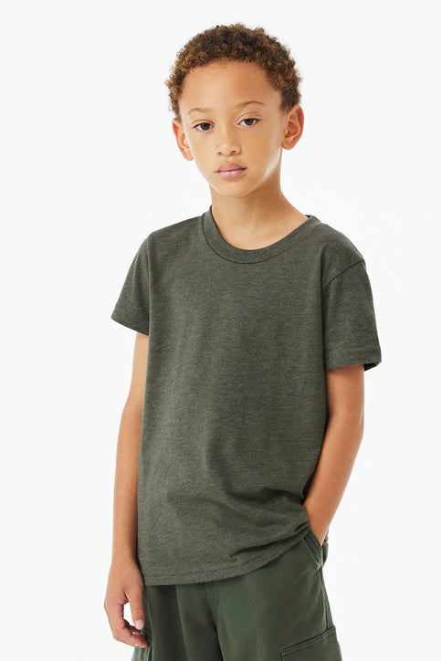 BELLA+CANVAS Youth Heather CVC Tee (BC3001Y)