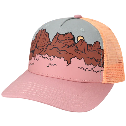 5PTKR Structured 5 Panel Trucker Cap
