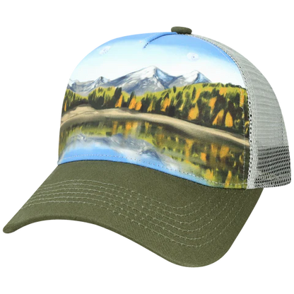 5PTKR Structured 5 Panel Trucker Cap