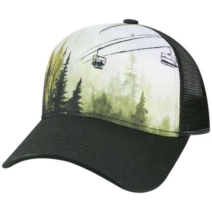 5PTKR Structured 5 Panel Trucker Cap