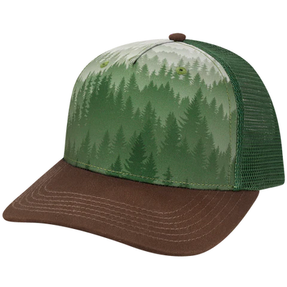 5PTKR Structured 5 Panel Trucker Cap