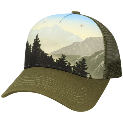 5PTKR Structured 5 Panel Trucker Cap