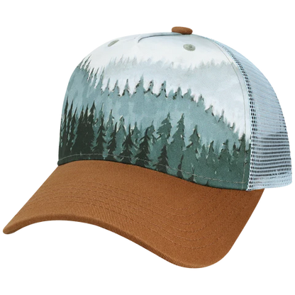 5PTKR Structured 5 Panel Trucker Cap