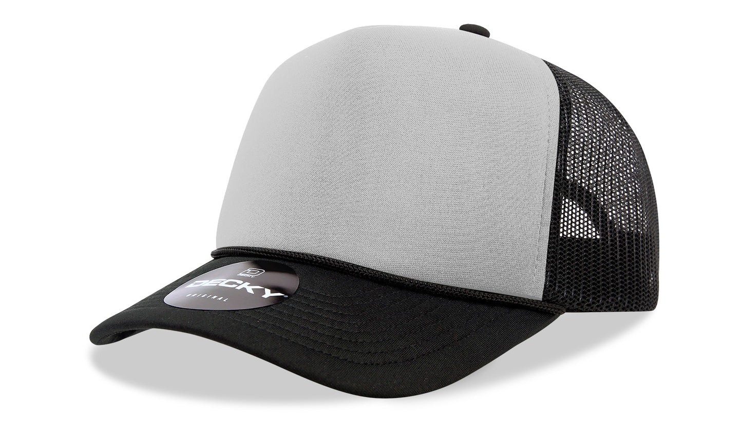 Decky 5 Panel Mid Profile Structured Foam Trucker