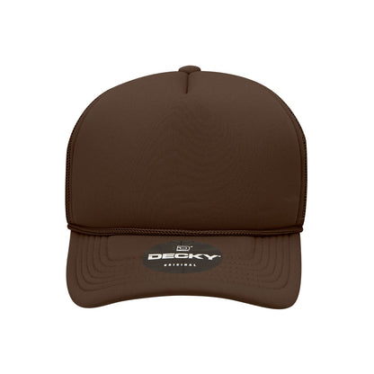 Decky Youth 5 Panel Mid Profile Structured Foam Trucker - Parkerbuilt HQ