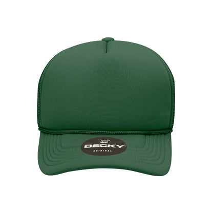 Decky Youth 5 Panel Mid Profile Structured Foam Trucker - Parkerbuilt HQ