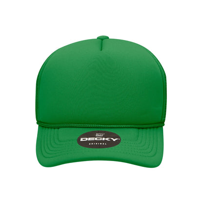 Decky Youth 5 Panel Mid Profile Structured Foam Trucker - Parkerbuilt HQ