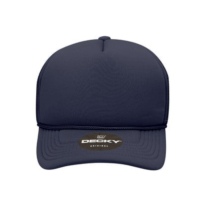 Decky Youth 5 Panel Mid Profile Structured Foam Trucker - Parkerbuilt HQ