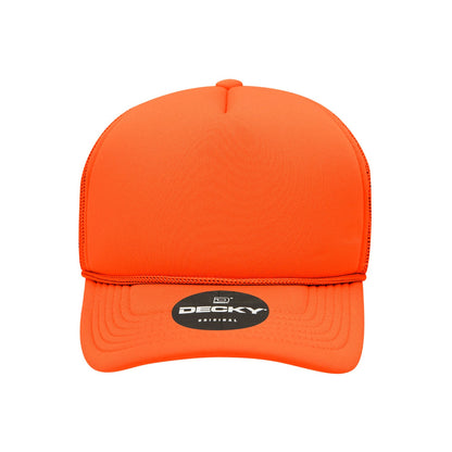 Decky Youth 5 Panel Mid Profile Structured Foam Trucker - Parkerbuilt HQ