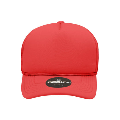 Decky Youth 5 Panel Mid Profile Structured Foam Trucker - Parkerbuilt HQ