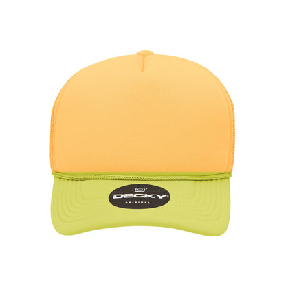Decky Youth 5 Panel Mid Profile Structured Foam Trucker - Parkerbuilt HQ