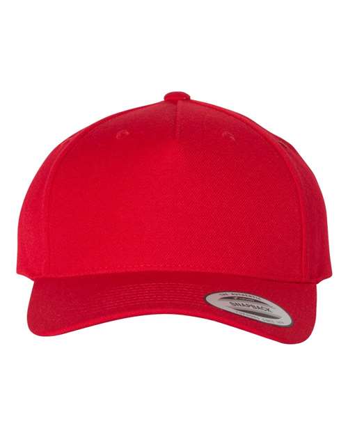 Premium Five-Panel Curved Bill Snapback Cap - Parkerbuilt HQ