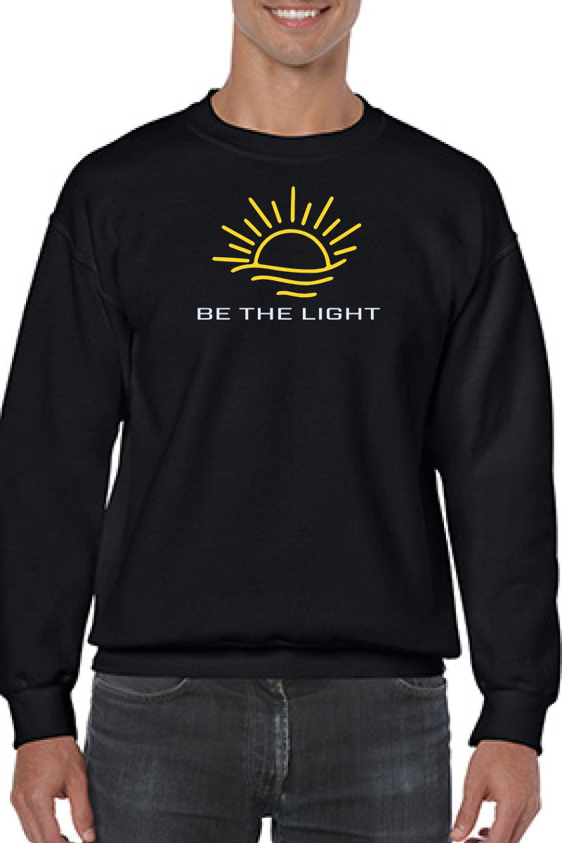 Be The Light Embroidered Sweatshirt - GOdCREATEd
