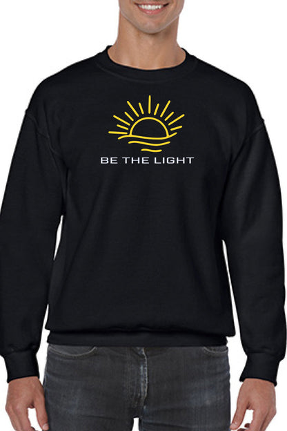 Be The Light Embroidered Sweatshirt - GOdCREATEd