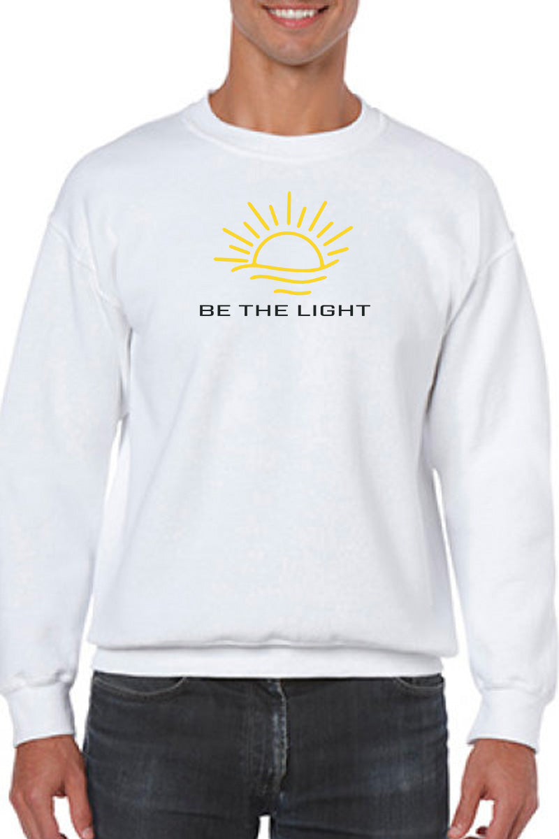 Be The Light Embroidered Sweatshirt - GOdCREATEd