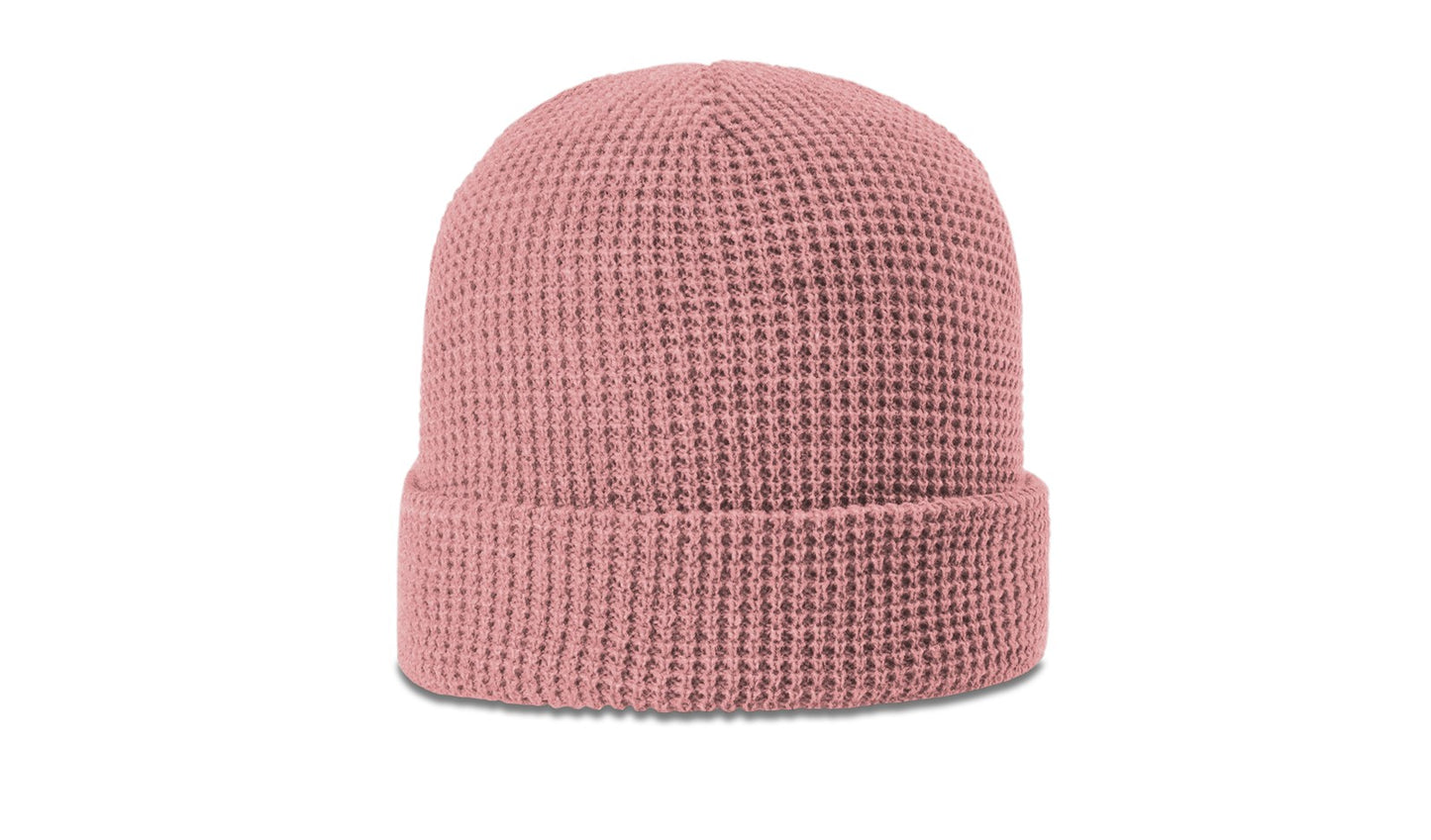 WAFFLE KNIT BEANIE WITH CUFF