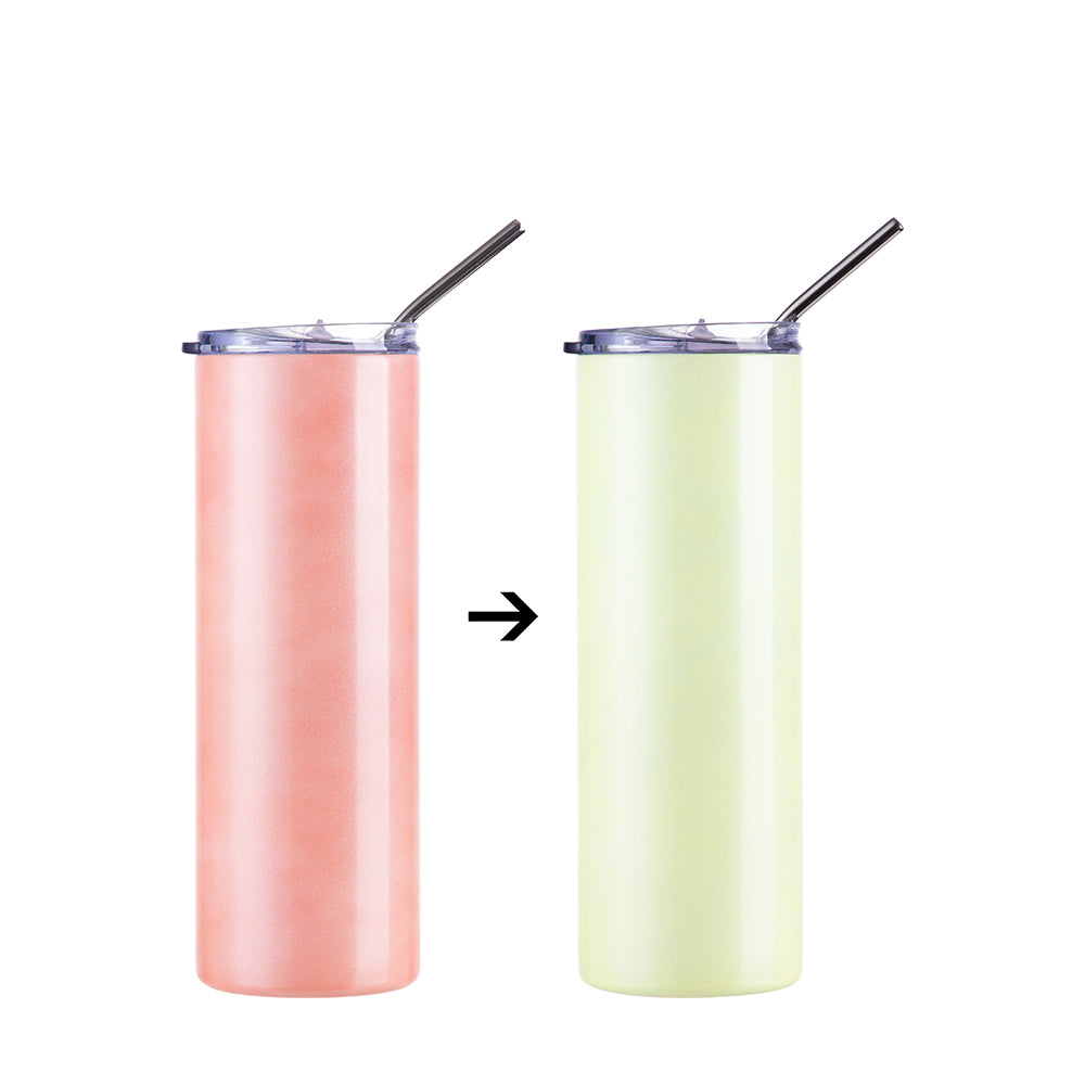 Chameleon Skinny Tumbler with Straw 20 oz