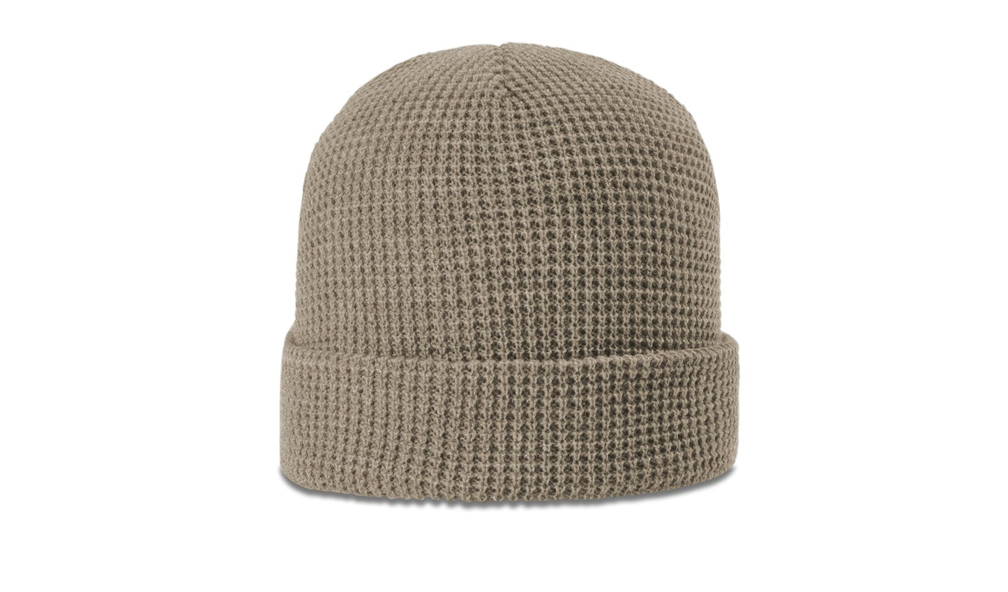 WAFFLE KNIT BEANIE WITH CUFF