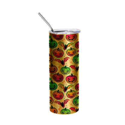 Crackle Finish Stainless Steel Skinny Tumbler 20 oz