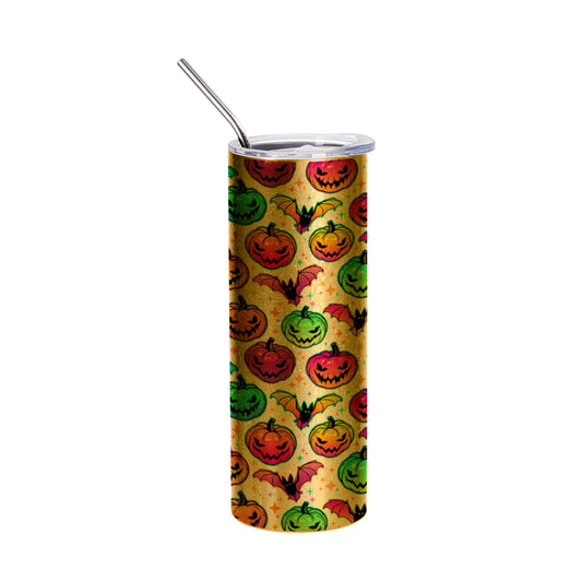 Crackle Finish Stainless Steel Skinny Tumbler 20 oz