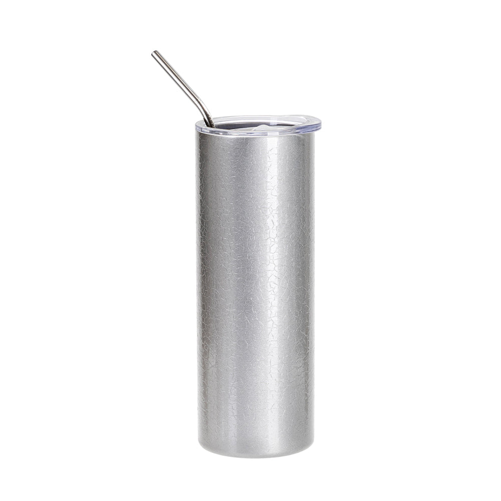 Crackle Finish Stainless Steel Skinny Tumbler 20 oz