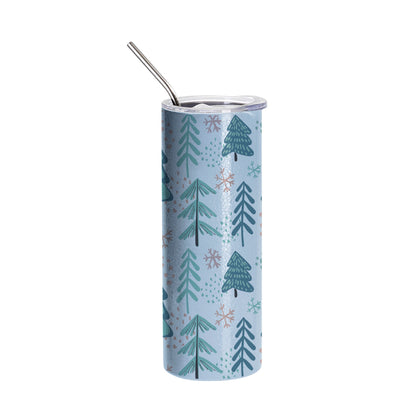 Crackle Finish Stainless Steel Skinny Tumbler 20 oz