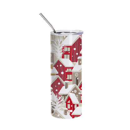 Crackle Finish Stainless Steel Skinny Tumbler 20 oz