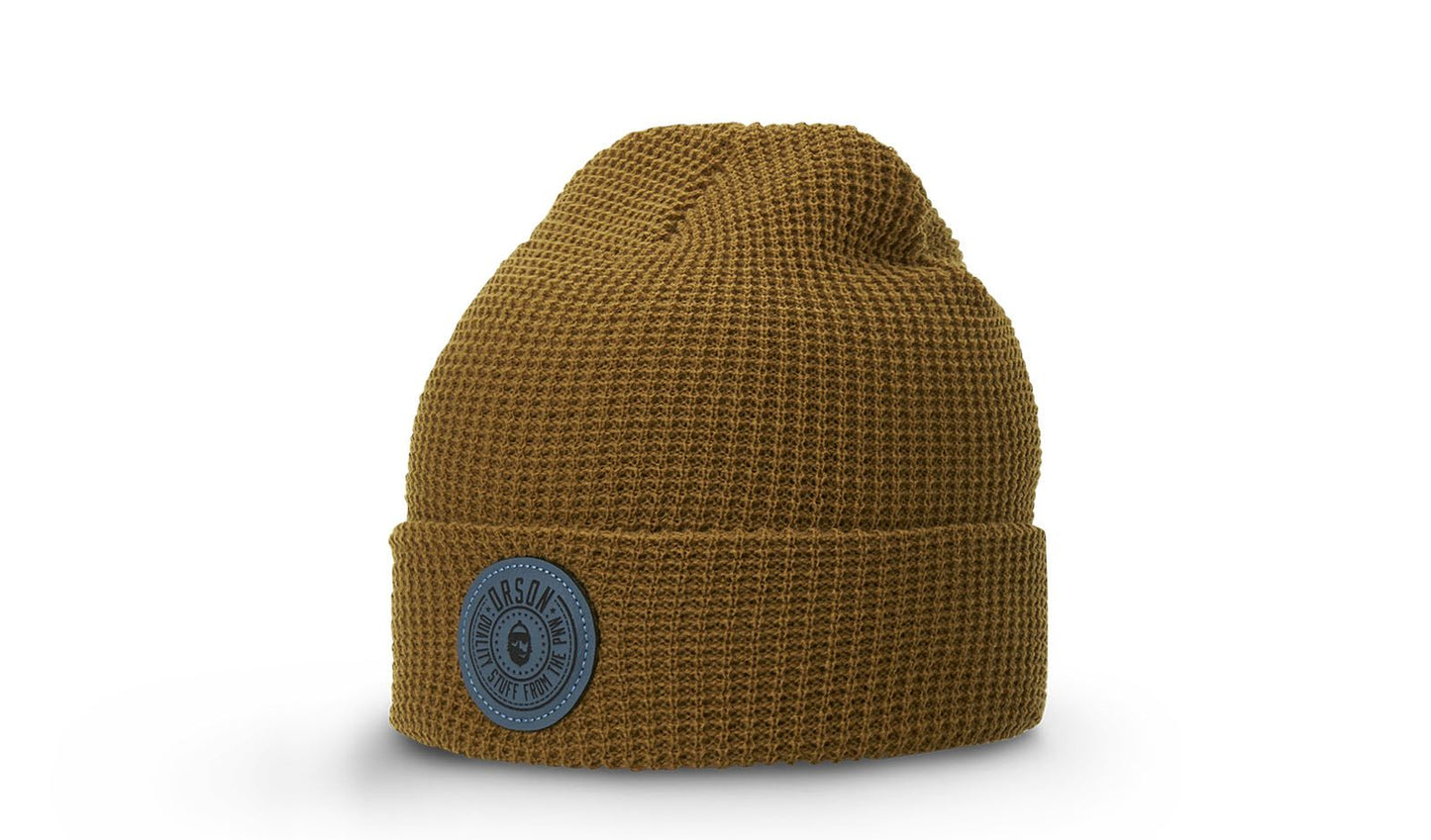 WAFFLE KNIT BEANIE WITH CUFF