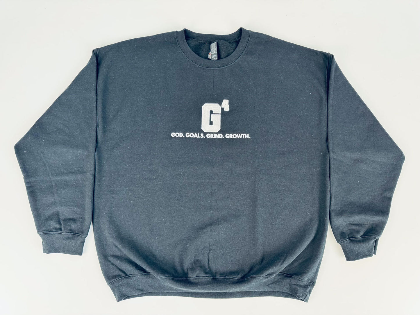 G4 God. Goals. Grind. Growth. Embroidered. Sweatshirt. - GOdCREATEd