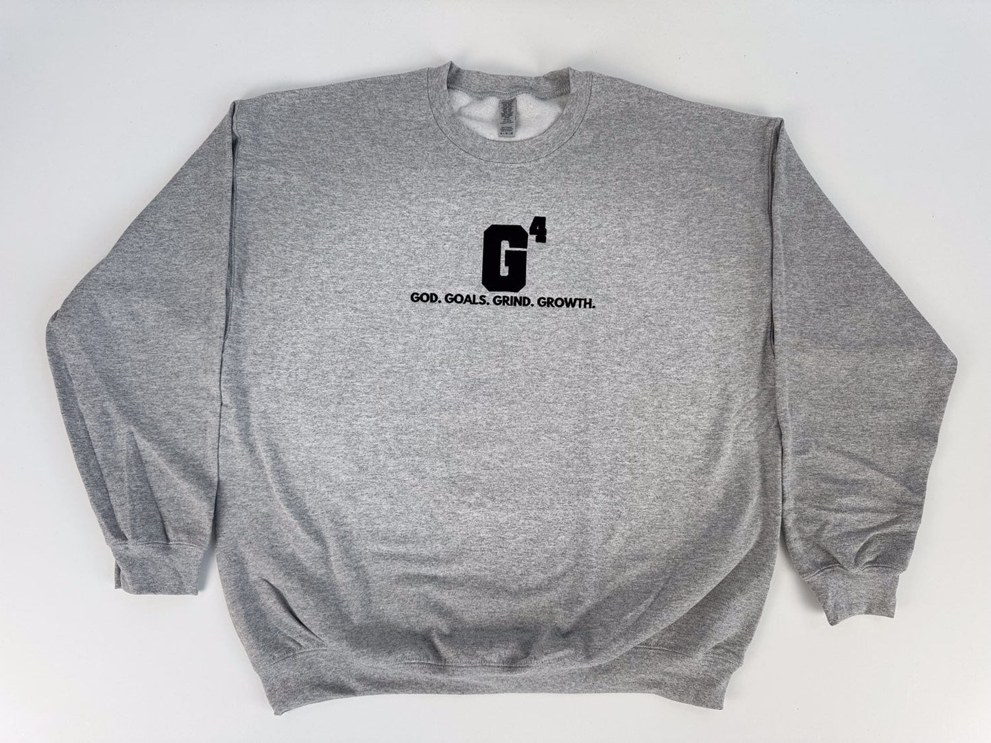 G4 God. Goals. Grind. Growth. Embroidered. Sweatshirt. - GOdCREATEd