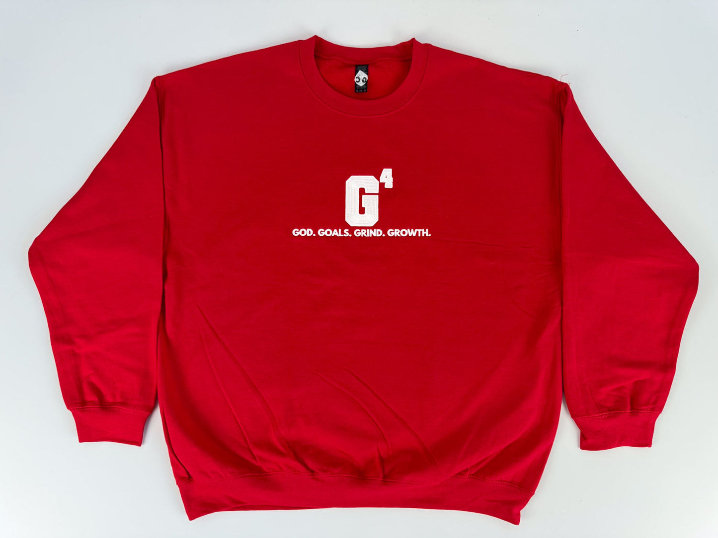 G4 God. Goals. Grind. Growth. Embroidered. Sweatshirt. - GOdCREATEd