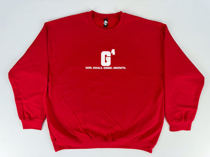G4 God. Goals. Grind. Growth. Embroidered. Sweatshirt. - GOdCREATEd