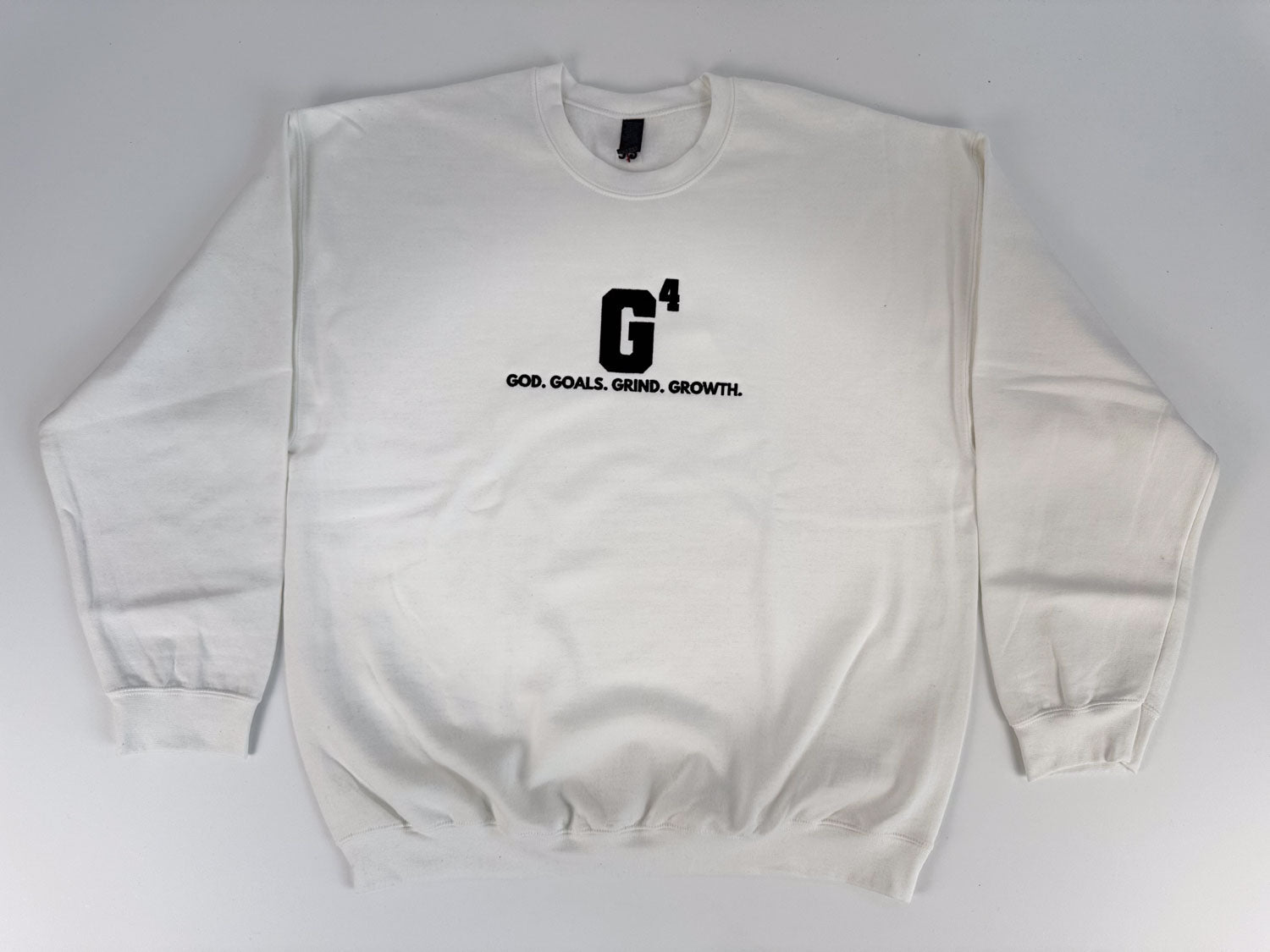 G4 God. Goals. Grind. Growth. Embroidered. Sweatshirt. - GOdCREATEd