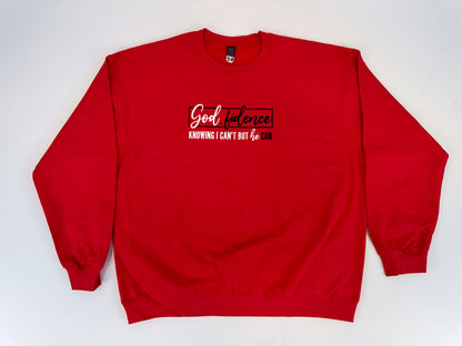 God.fidence Embroidered Sweatshirt - GOdCREATEd