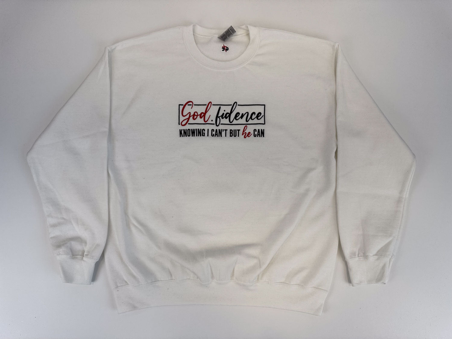 God.fidence Embroidered Sweatshirt - GOdCREATEd