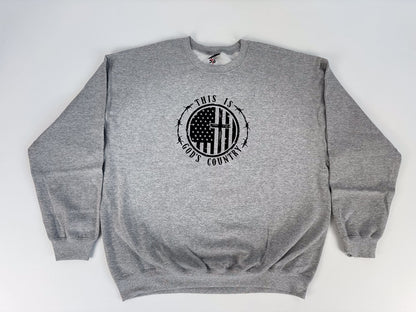 This Is God's Country Embroidered Sweatshirt - GOdCREATEd