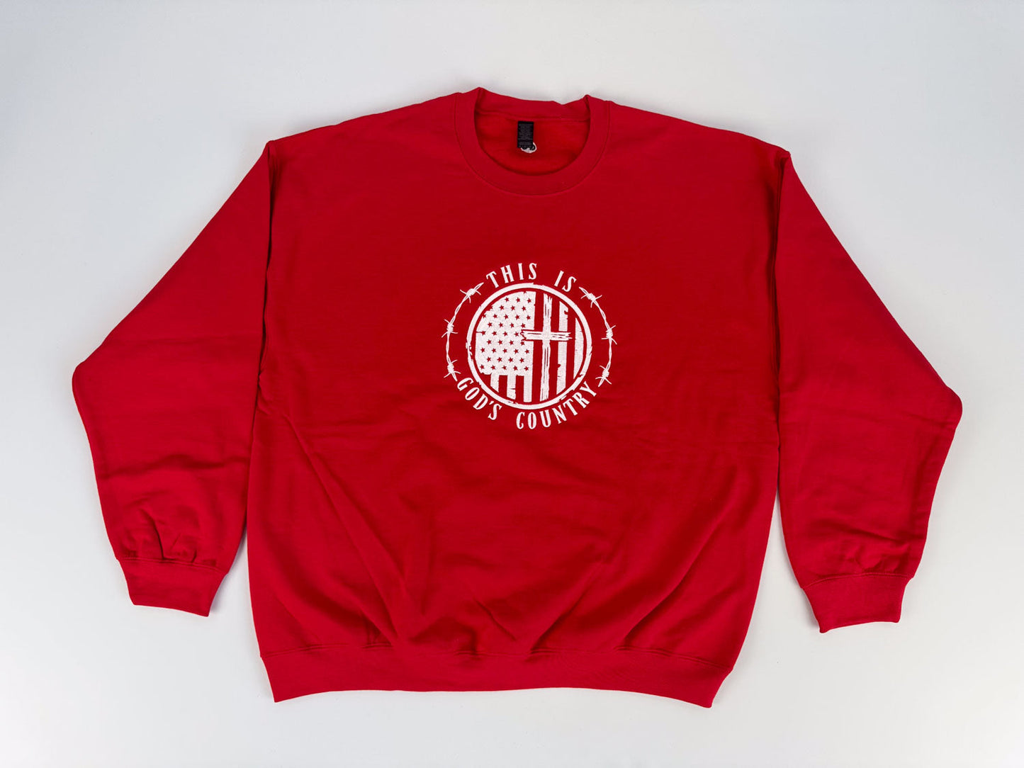 This Is God's Country Embroidered Sweatshirt - GOdCREATEd