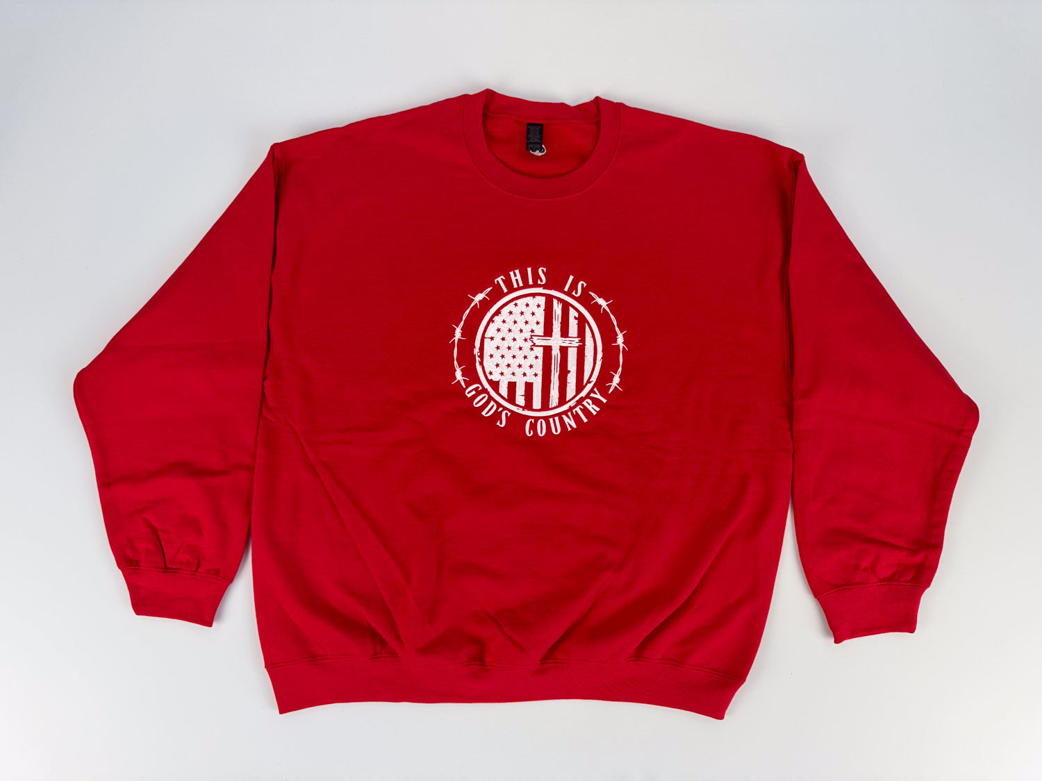 This Is God's Country Embroidered Sweatshirt - GOdCREATEd
