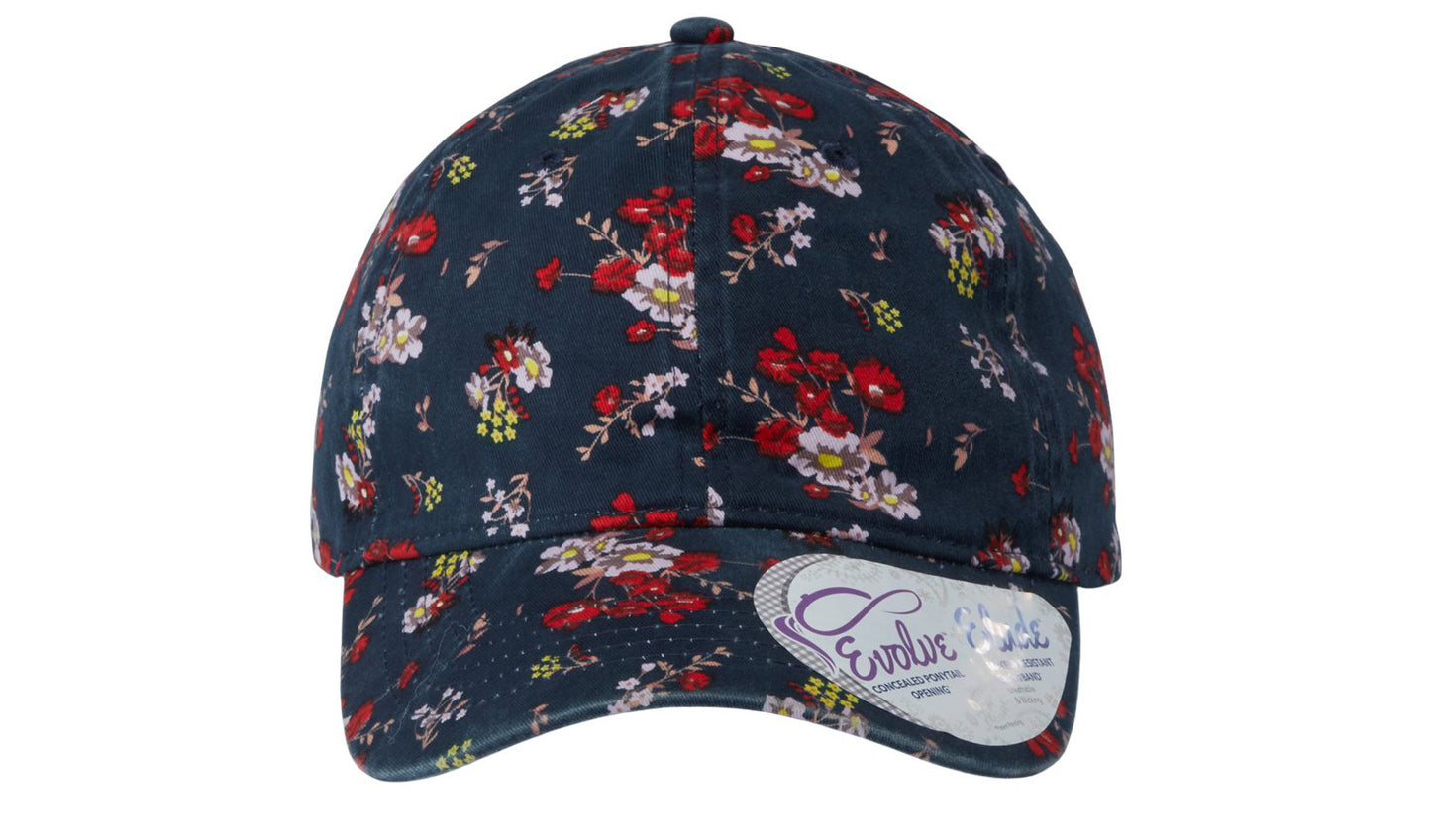Hattie Women's Garment-Washed Fashion Print Cap