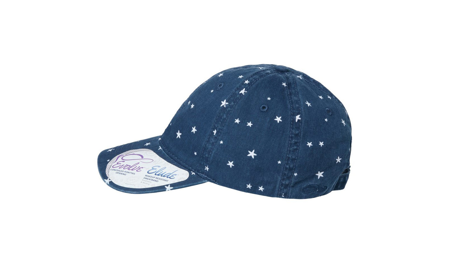 Hattie Women's Garment-Washed Fashion Print Cap