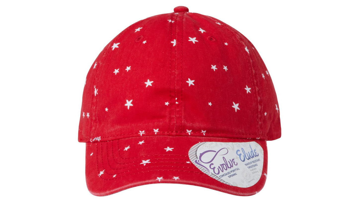 Hattie Women's Garment-Washed Fashion Print Cap