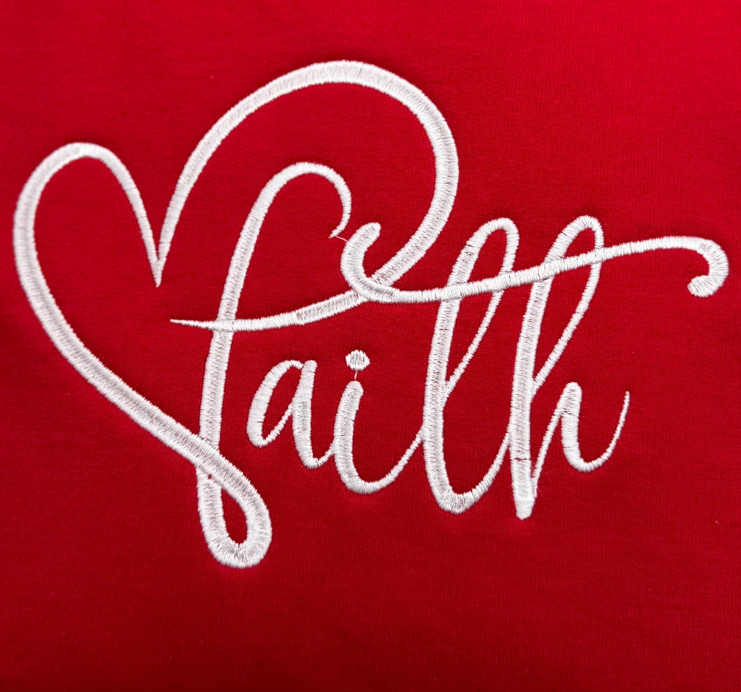 Faith Embroidered Sweatshirt - GOdCREATEd