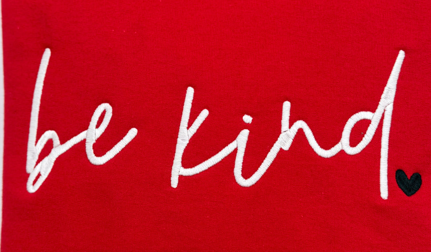 Be Kind Embroidered Sweatshirt - GOdCREATEd