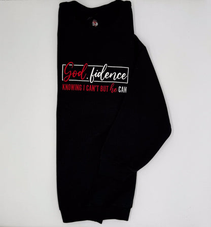 God.fidence Embroidered Sweatshirt - GOdCREATEd