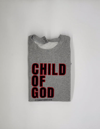 Child of God Embroidered Sweatshirt - GOdCREATEd