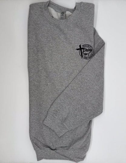 Pray Over It Embroidered Sweatshirt - GOdCREATEd