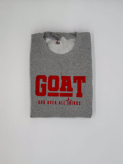 God Over All Things Embroidered Sweatshirt - GOdCREATEd