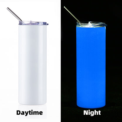 Luminous Skinny Tumbler w Straw 20 oz